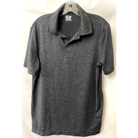 32 Degrees Cool Polo Gray Shirt Size M Short Sleeve Regulars Fit - Picture 1 of 5